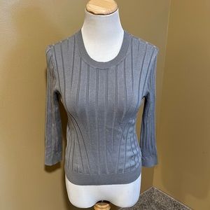 RACHEL Rachel Roy Gray Crew Neck Sweater
